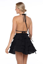 Skirt mini black slow beachwear premium