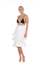 Skirt Midi white slow beachwear profile