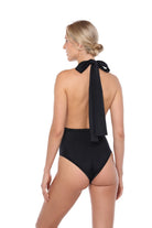 Swimsuit gili black slow beachwear back