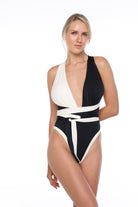 Whitney swimsuit slow beachwear front model