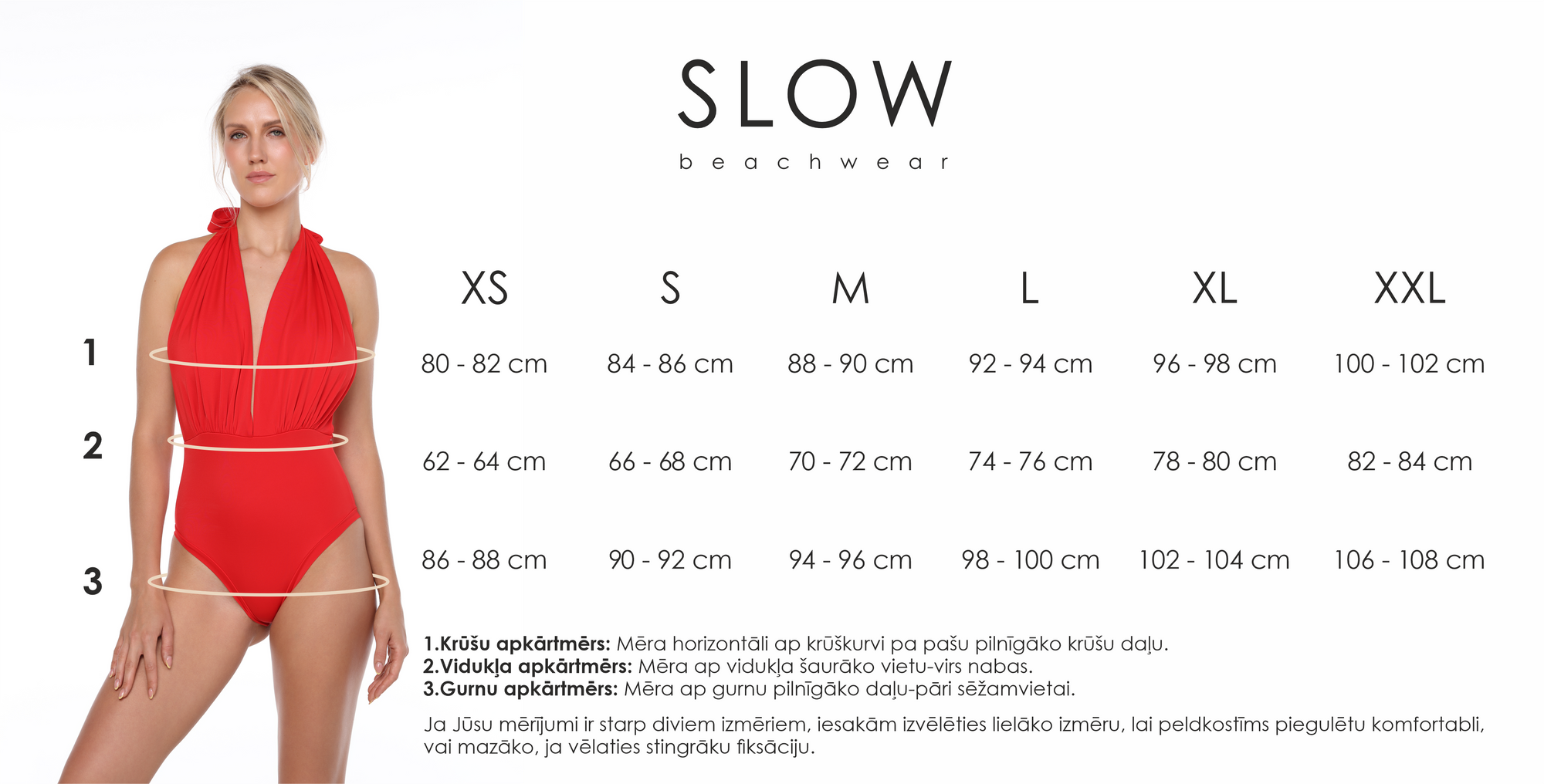 Izmēru tabula latviešu valodā