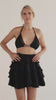 Skirt mini black slow beachwear profile