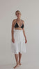 Skirt Midi white slow beachwear side