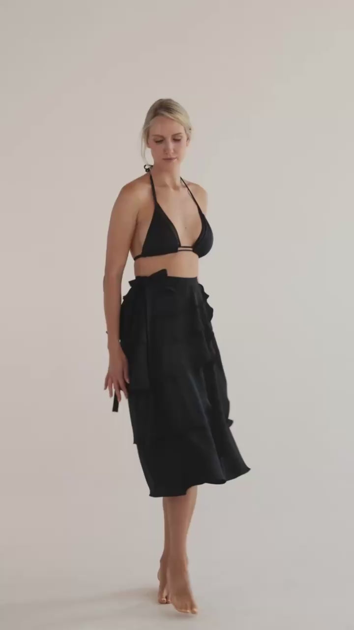 Skirt midi slow beachwear  side